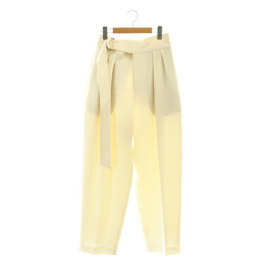 【中古】置き目ヘン LOHEN 23AW ビックDカンスラッシュパンツ 広々とした タック 胴締め付き添い人 38 象牙色 /CX ■os レディース 【ベクター 古着】 251226