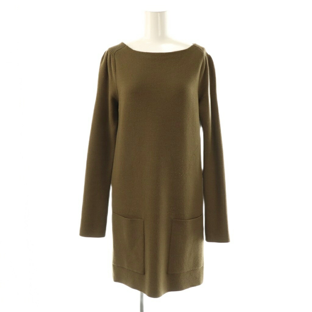 楽天市場】【ドゥロワー】DRAWER ウール×カシミヤ ニット ワンピース