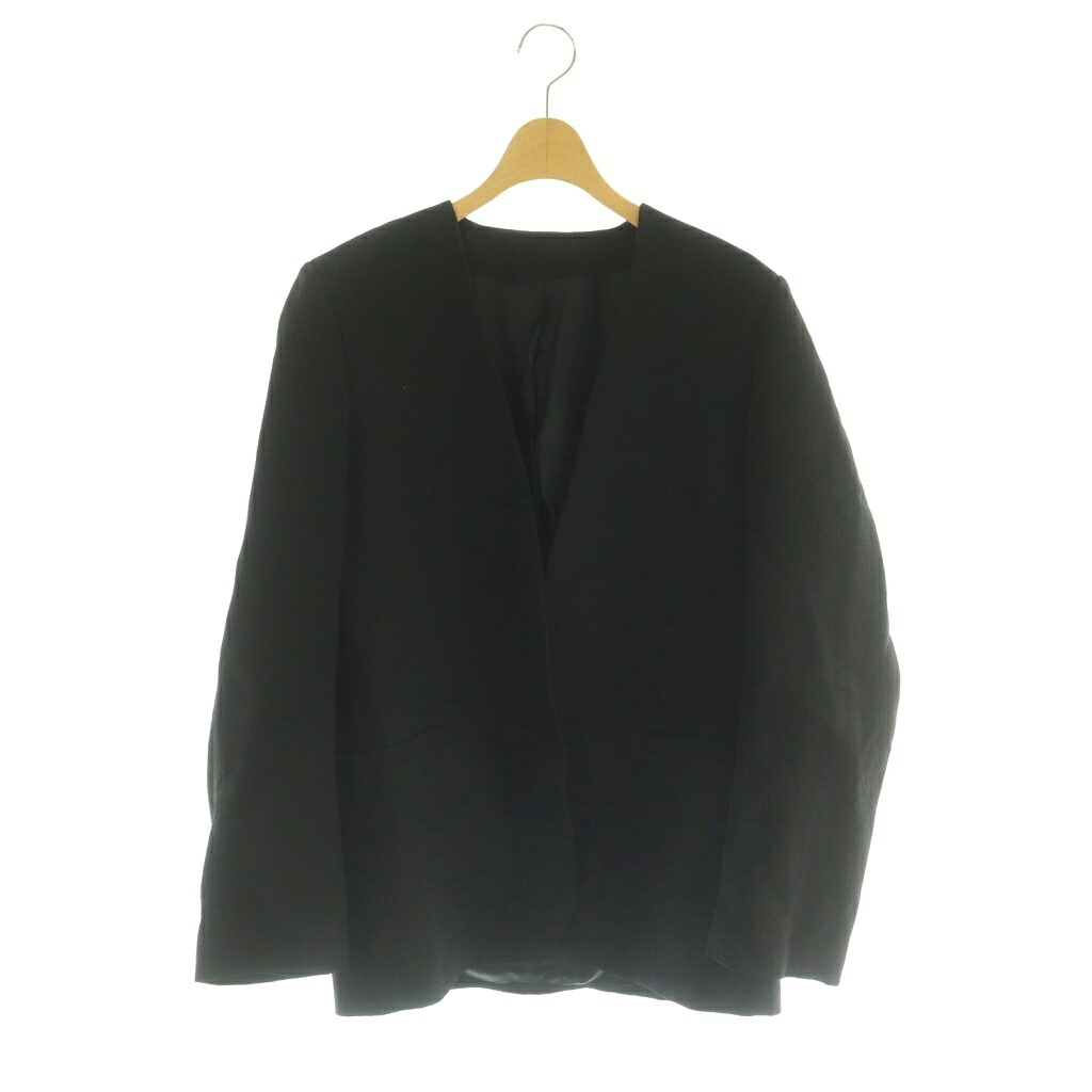 【中古】トーテム TOTEME double vent blazer ノーカラージャケット 32 黒 ブラック /MI ■OS レディース 【ベクトル 古着】 251225