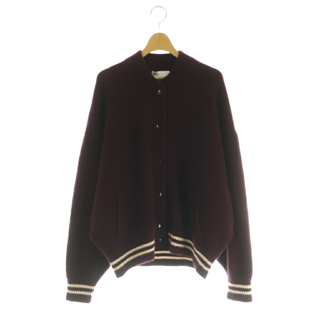 【中古】未使用品 ラネウス LANEUS L'Appartement取り扱い 24AW BOMBER JACKET ニットジャケット ブルゾン カシミヤ シルク混 034 ワインレッド 24010570002430 /MI ■OS レディース 【ベクトル 古着】 251224 37,635円