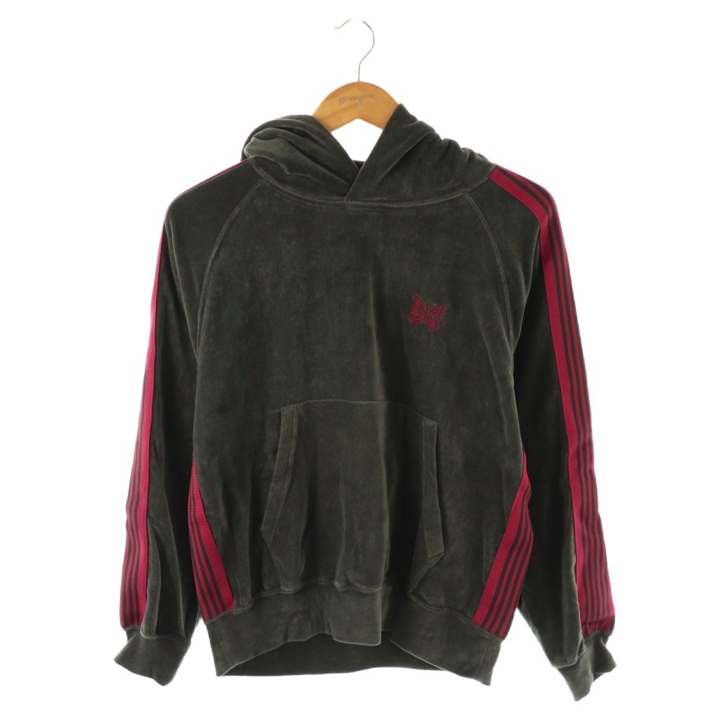 Needles ベロア パーカー パピヨン プルオーバー M グレー/赤ライン 楽天市場】グレー（ブランドニードルス）（パーカー｜トップス