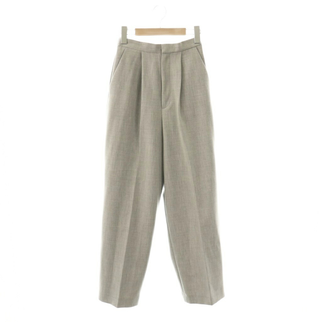 【中古】エンフォルド ENFOLD 24AW STRAIGHT-TAILORED TROUSERS パンツ 34 グレー /DO ■OS レディース 【ベクトル 古着】 251226