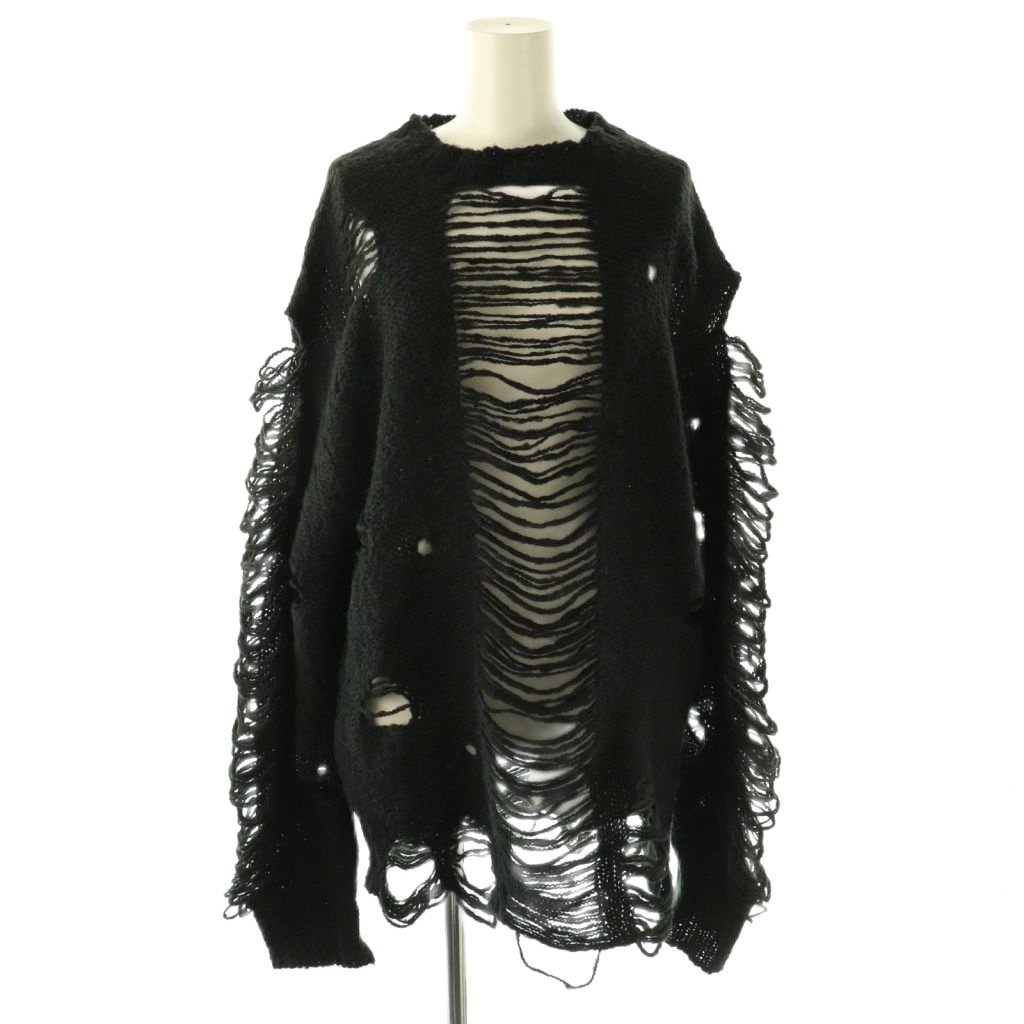 楽天市場】【中古】PRANK PROJECTダメージニットカーディガン グレー