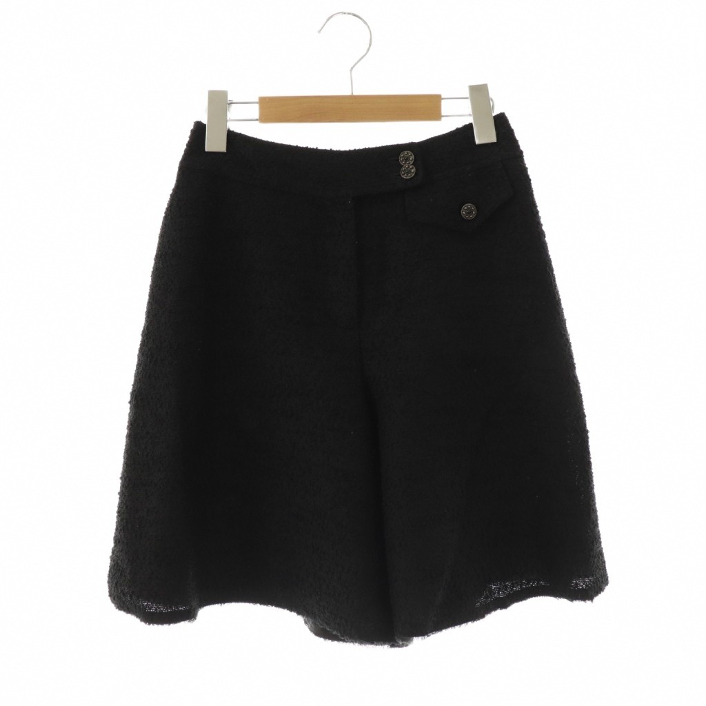 楽天市場】Rene ツイードショートパンツ ブラック×ピンクMIX 34