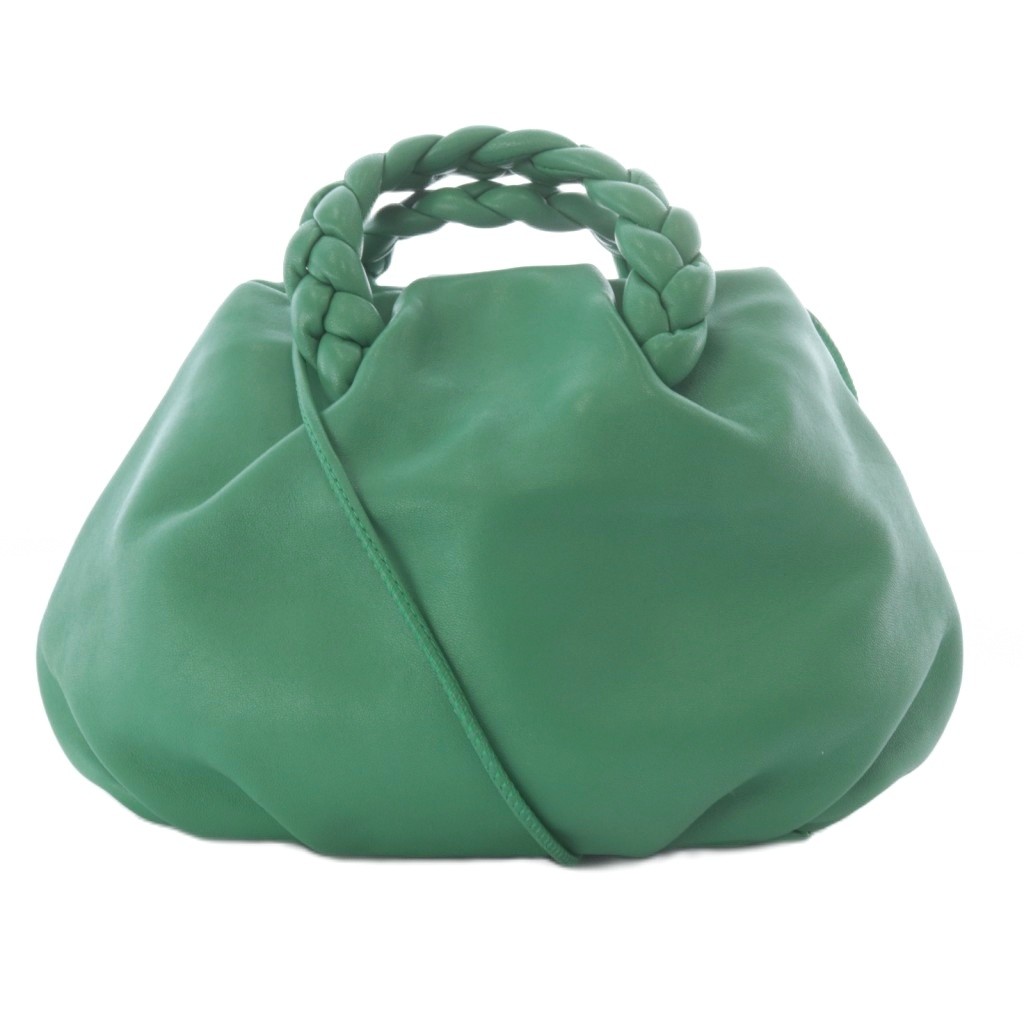 【中古】へリュー HEREU BONBON レザー 2way ハンドバッグ ショルダーバッグ グリーン /YO39 レディース 【ベクトル 古着】 260115