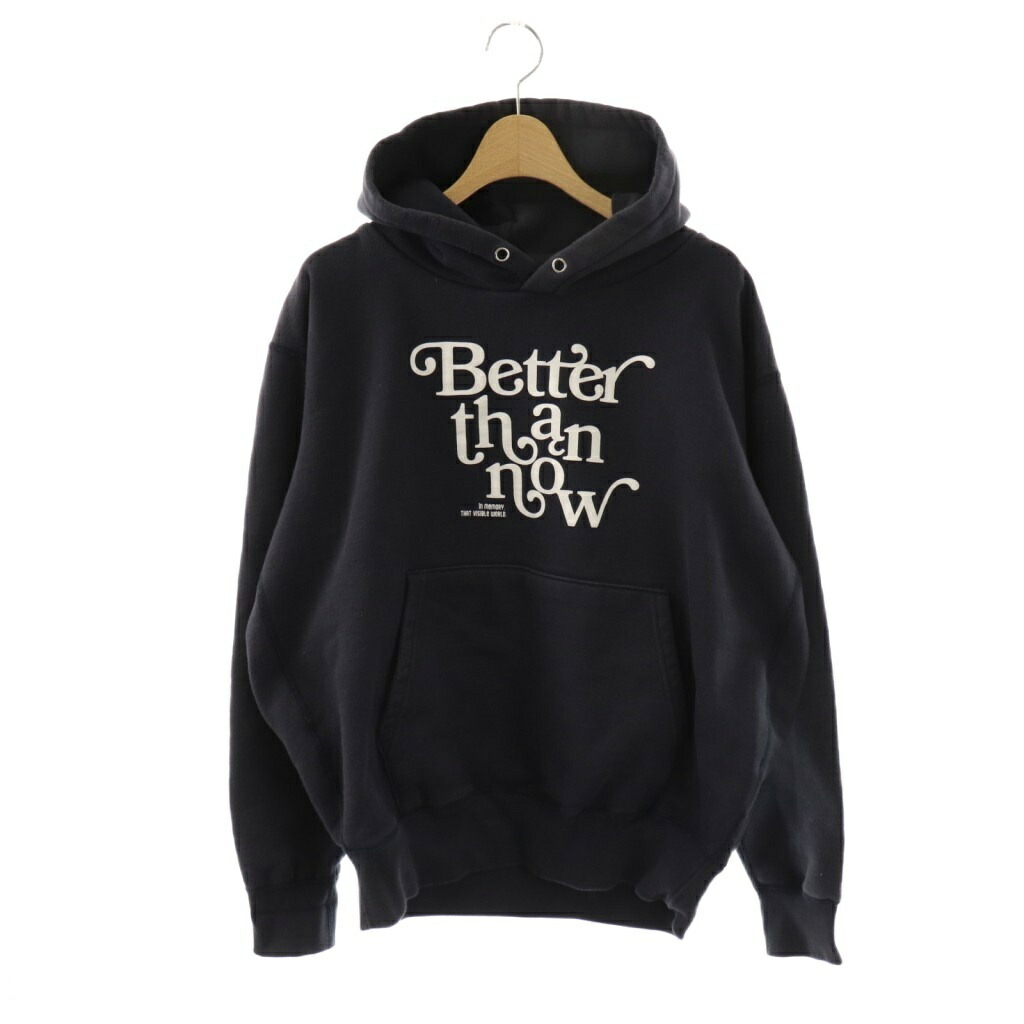 【中古】ベターザンナウ better than now 24AW BTN Hoodie スウェット プルオーバーパーカー Deuxieme Classe取り扱い ネイビー /DF ■OS レディース 【ベクトル 古着】 260115