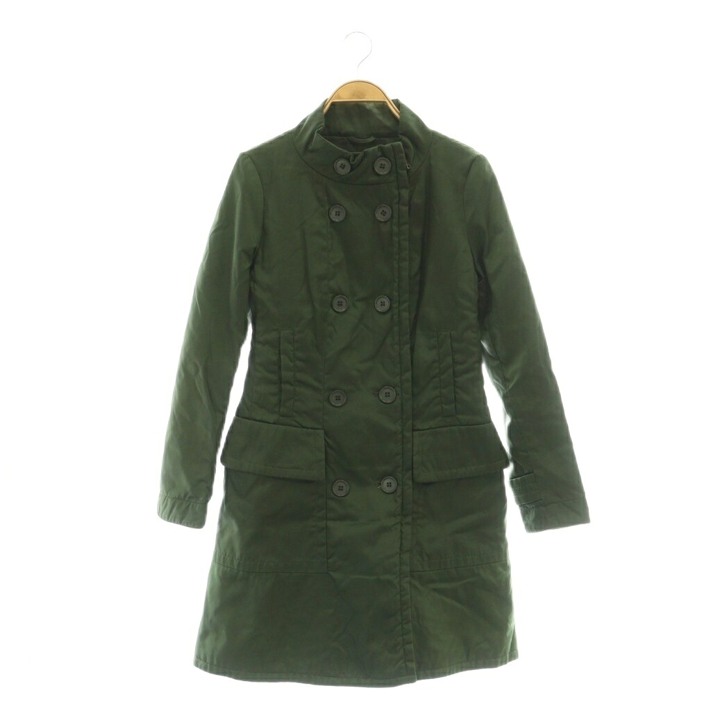 【中古】プラダ リネアロッサ PRADA LINEA ROSSA 中綿 厚地の外套 アウター 照明ランプ色合い 40 緑であること /CX ■os レディース 【ベクター 古着】 260119
