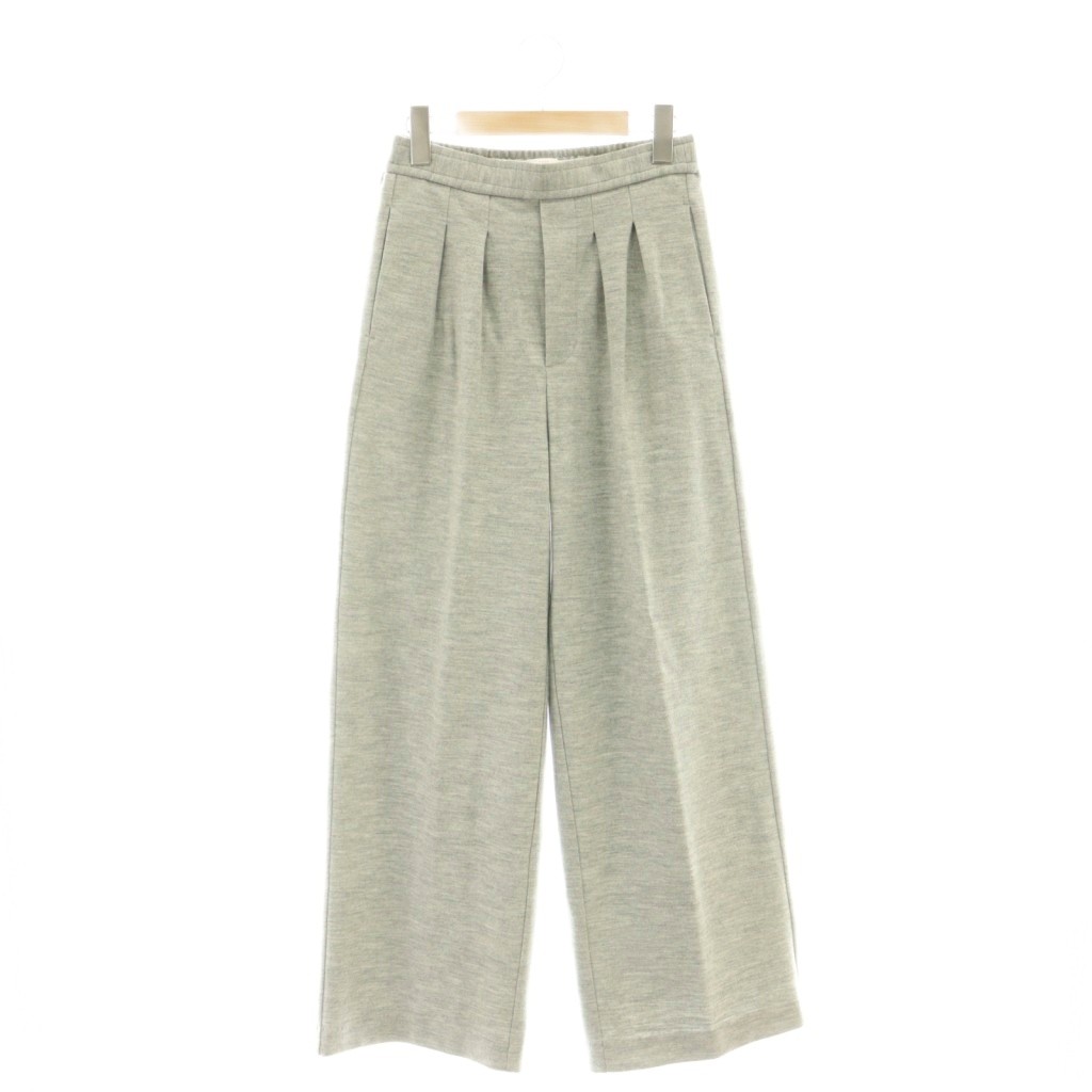 【中古】ギャルリーヴィー GALERIE VIE トゥモローランド 24AW ミルドスムース タックワイドパンツ スウェットパンツ 32 薄墨色 23-04-44-04112 /CX ■os レディース 【ベクター 古着】 260113