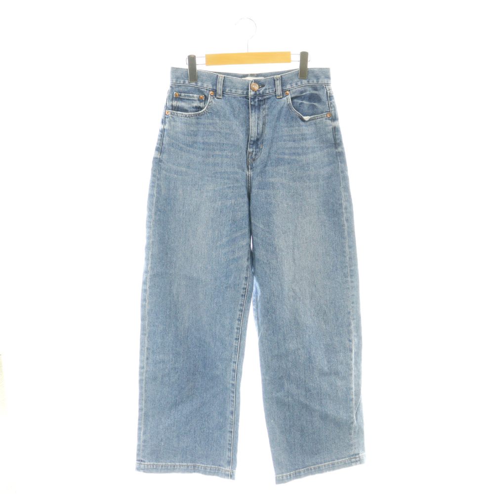 【中古】23区 オンワード樫山 DENIM 24SS ストレッチ ワイドパンツデニム ジーンズ 40 ブルー /CX ■OS レディース 【ベクトル 古着】 260115