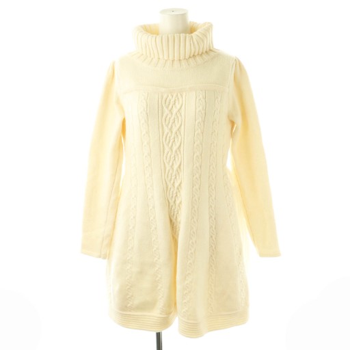 【中古】ハーリップトゥ Her lip to 25AW Clara Cable Knit Dress ワンピース ニット プリーツ チュール M アイボリー /DF ■OS レディース 【ベクトル 古着】 260113｜ブランド古着の買取販売ベクトル