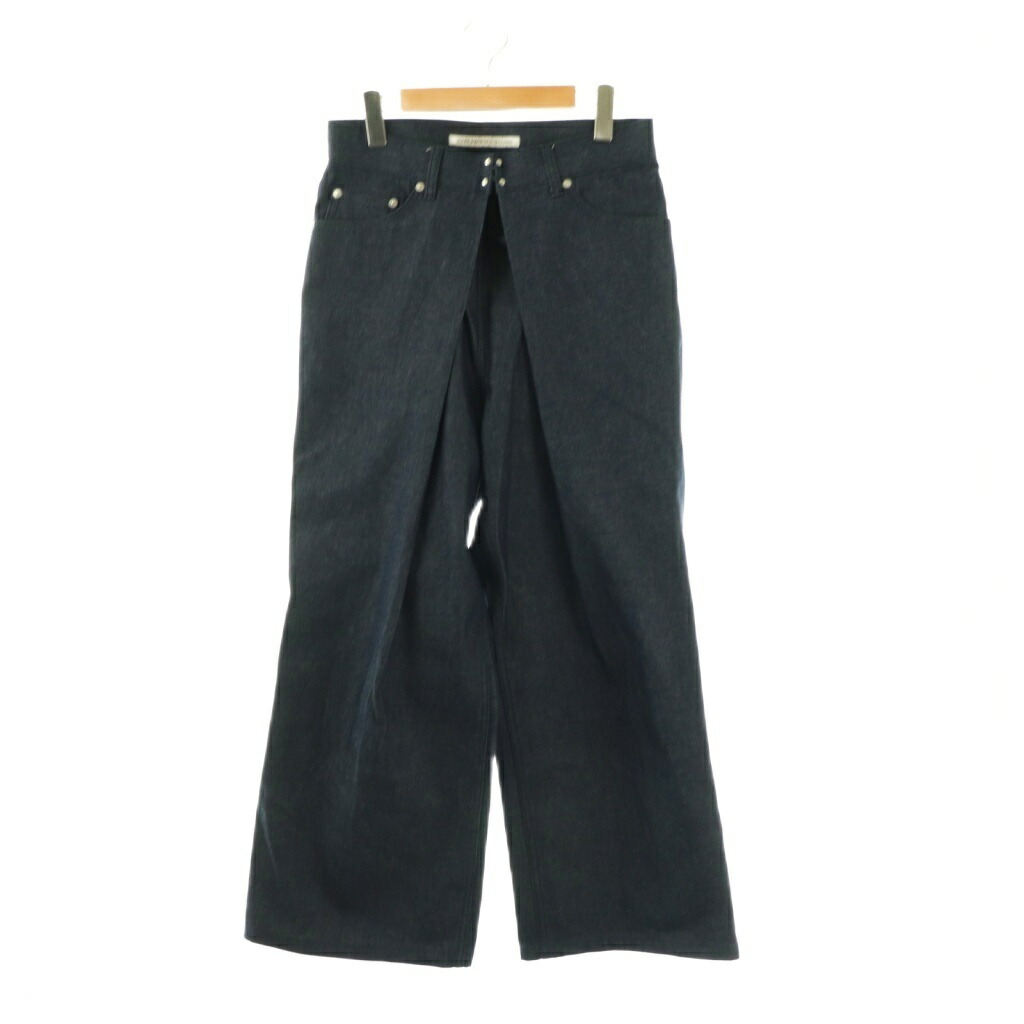 【中古】ジョンローレンスサリバン JOHN LAWRENCE SULLIVAN N Rigid denim wide pants indigo デニムパンツ ジーンズ コットン 44 インディゴ /NR ■OS メンズ 【ベクトル 古着】 260117