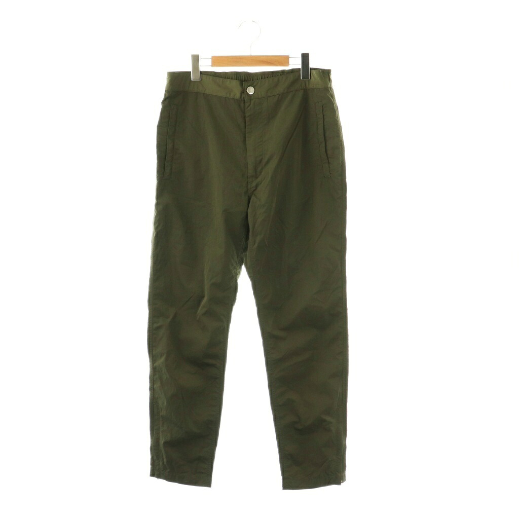 【中古】エイチ ビューティーアンドユース H BEAUTY&YOUTH NYLN PIPED STEM EASY PANTS パンツ L カーキ /DO ■OS ■SH メンズ 【ベクトル 古着】 260116