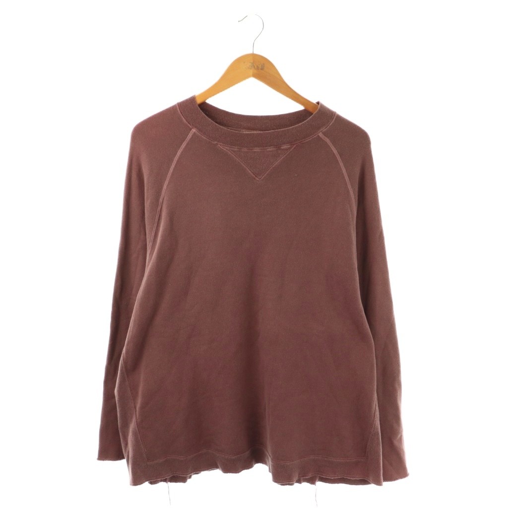 【中古】ブフト bukht C Y Y C/N SWEAT SHIRT スウェットトップス トレーナー 2 M ピンクブラウン /ES ■OS ■SH メンズ 【ベクトル 古着】 260115