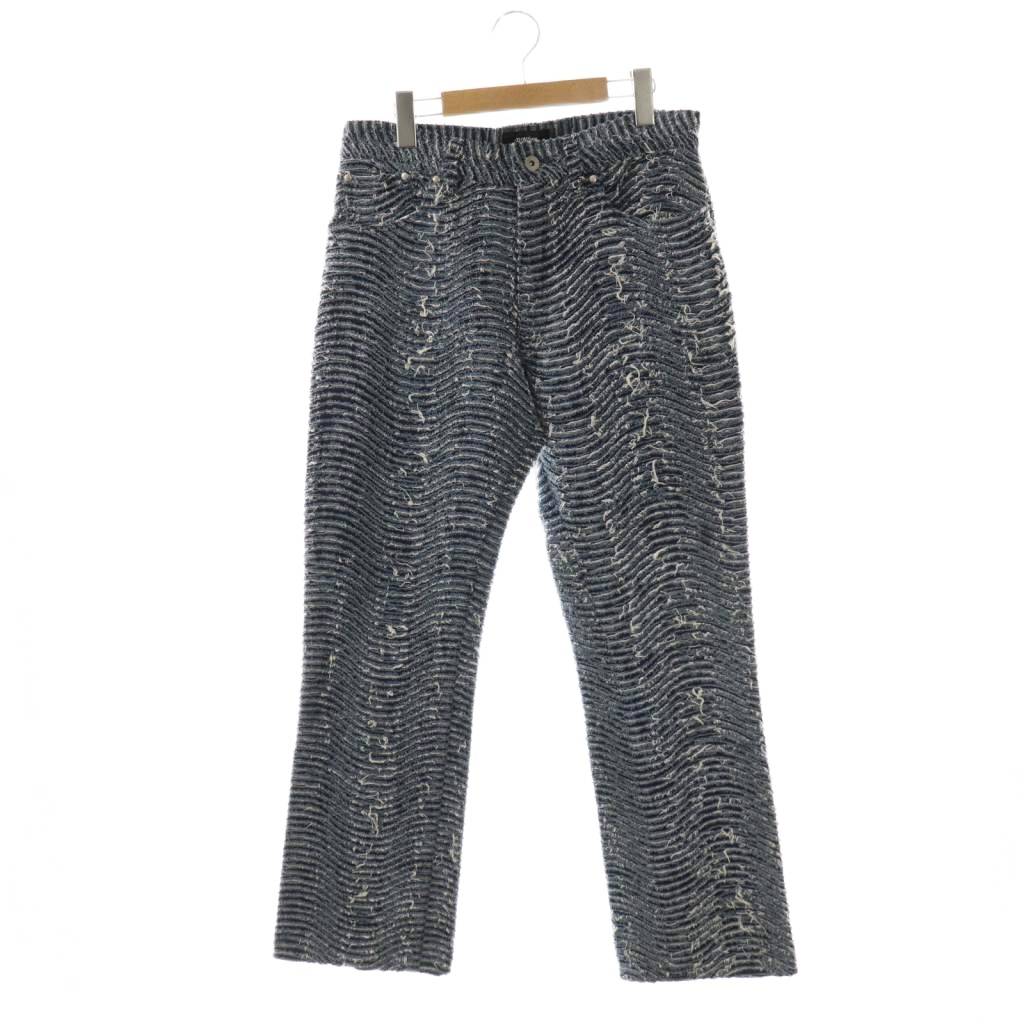 【中古】マイン myne DISTRESSED WAVY DENIM JEANS デニムパンツ ジーンズ S インディゴブルー /DO ■OS ■SH メンズ 【ベクトル 古着】 260115