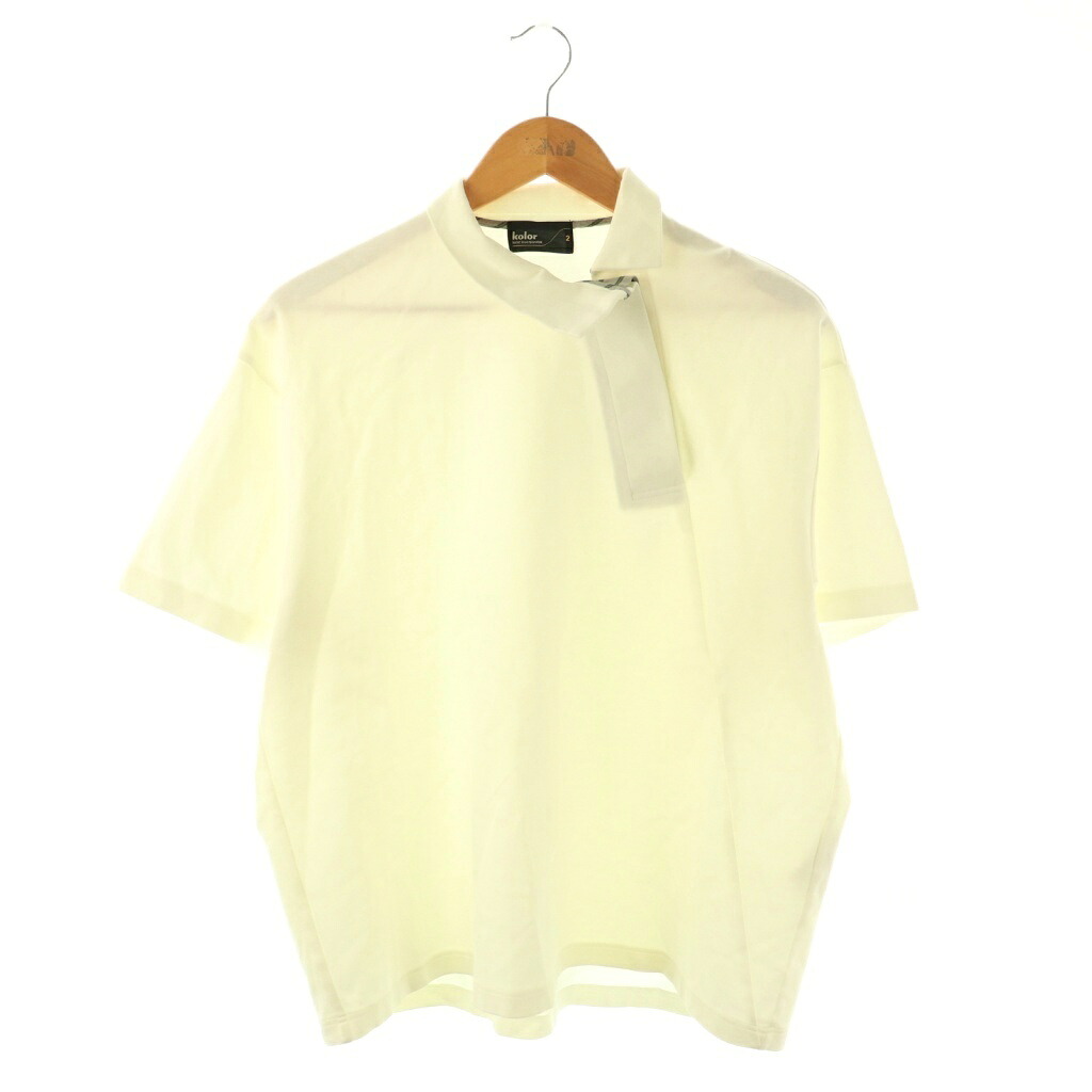 【中古】カラー kolor ハイゲージポンチTシャツ カットソー 半袖 2 ホワイト /HK ■OS ■SH メンズ 【ベクトル 古着】 260115