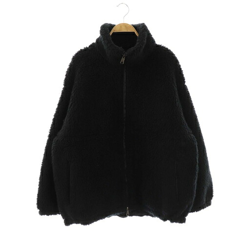 【中古】バビロン BABYLONE 25AW ウールボアブルゾン ジャケット ジップアップ F 黒 /NR ■OS レディース 【ベクトル 古着】 260119