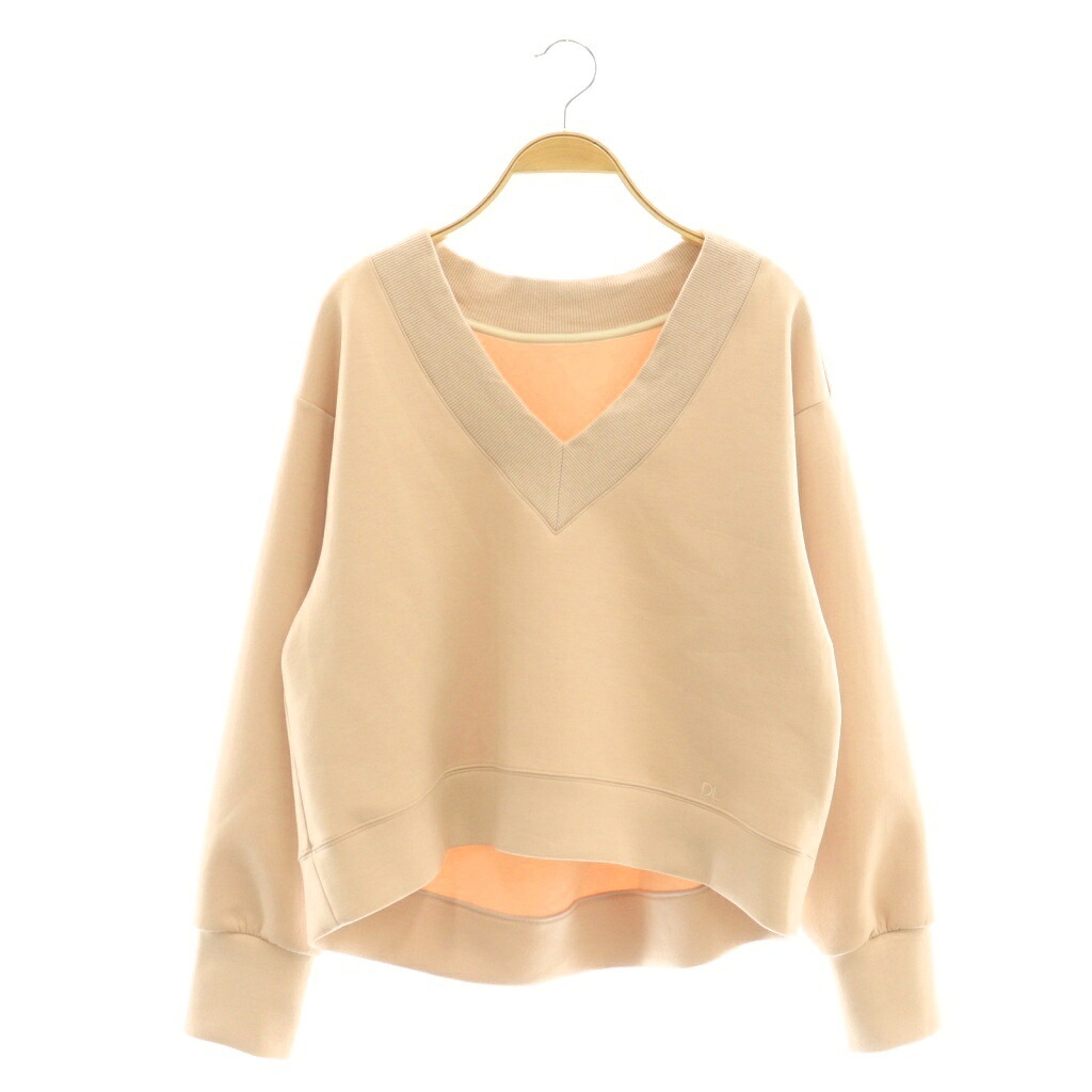 【中古】デイジーリンフォクシー DAISY LIN For FOXEY ミルフィーユスウェットプルオーバー カットソー サクラ色ベージュ 07318 /DF ■os レディース 【ベクター 古着】 260120
