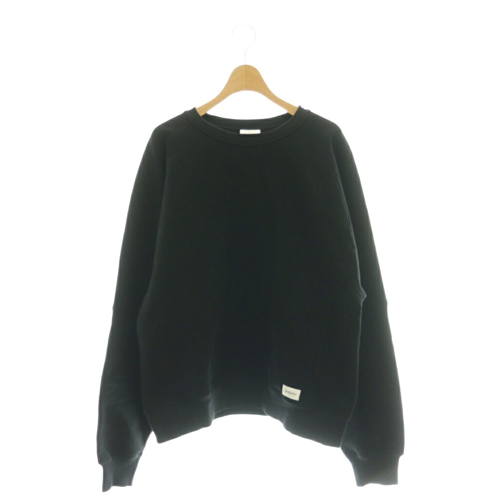 【中古】未使用品 サンローラン SAINT LAURENT クルーネック スウェット トレーナー M ブラック 799172Y37WH1000L /DF ■OS ■AD メンズ 【ベクトル 古着】 260123