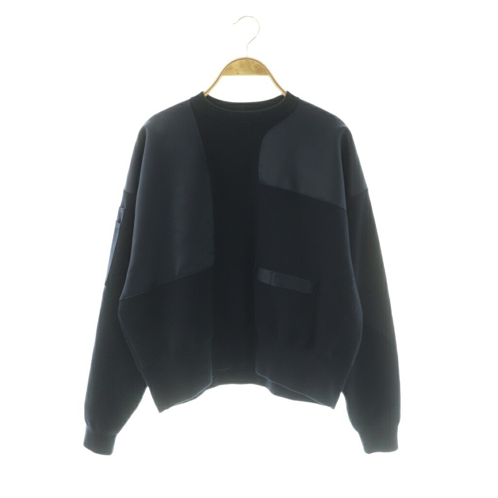 【中古】エンフォルド ENFOLD 25AW ミリタリーチェアデザインニットプルオーバー セーター 長袖 38 紺 300IA170-1851 /NR ■OS レディース 【ベクトル 古着】 260122 14,925円