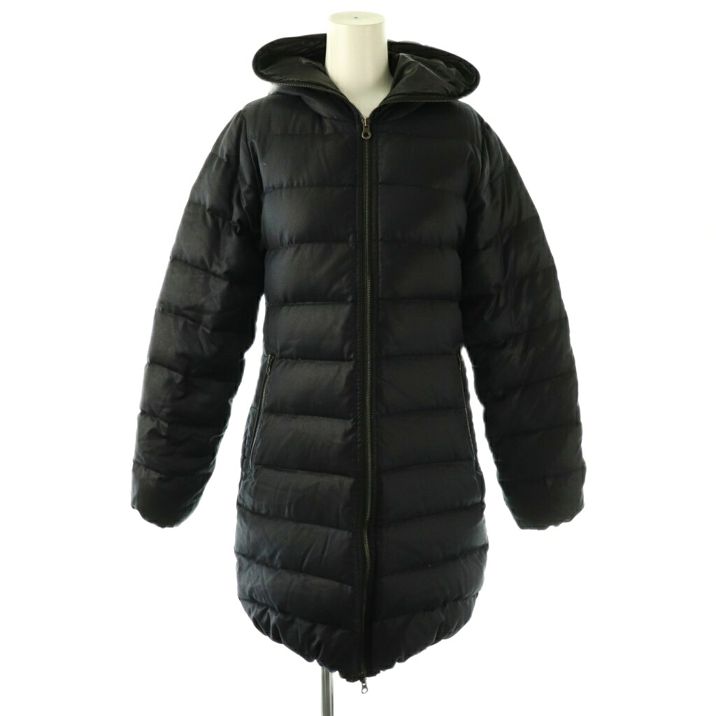 【中古】デュベティカ DUVETICA ACE-wool ダウンコート アウター ジップアップ 38 紺 /NR レディース 【ベクトル 古着】 260121