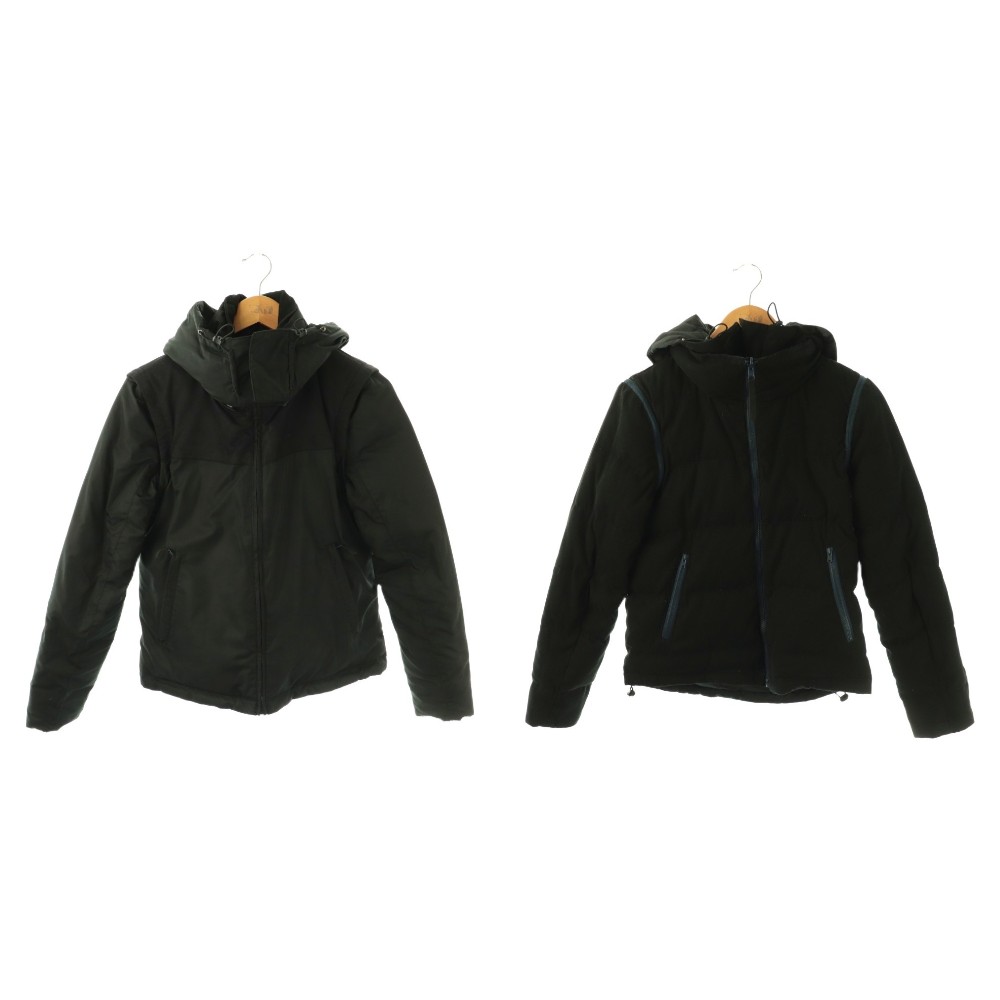 【中古】ファクトタム FACTOTUM 8WAYリバーシブルダウンジャケット アウター 44 ブラック ネイビー /DO ■OS ■SH メンズ 【ベクトル 古着】 260126