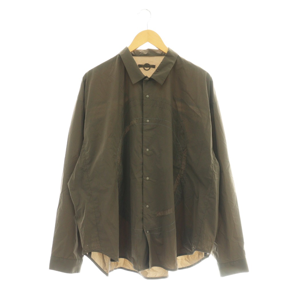 【中古】グーピーメイド GOOPiMADE MM-01S Circle Light Tech Level shirt シャツ 長袖 2 ブラウン /DF ■OS ■AD メンズ 【ベクトル 古着】 260122