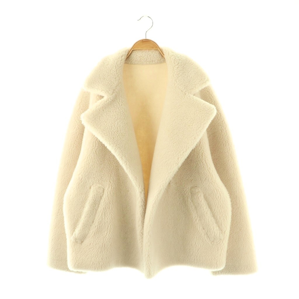 【中古】ハー HER ボアショートコート F オフホワイト /ES ■OS ■SH レディース 【ベクトル 古着】 260123｜ブランド古着の買取販売ベクトル