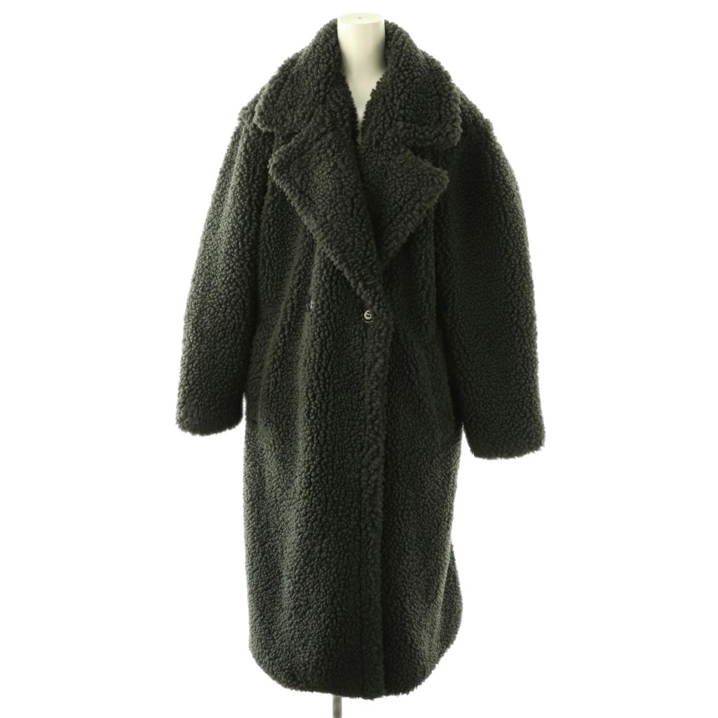 【中古】アグ UGG RTW ボアロングコート アウター L 暗灰色薄墨色 /DO ■os レディース 【ベクター 古着】 260123
