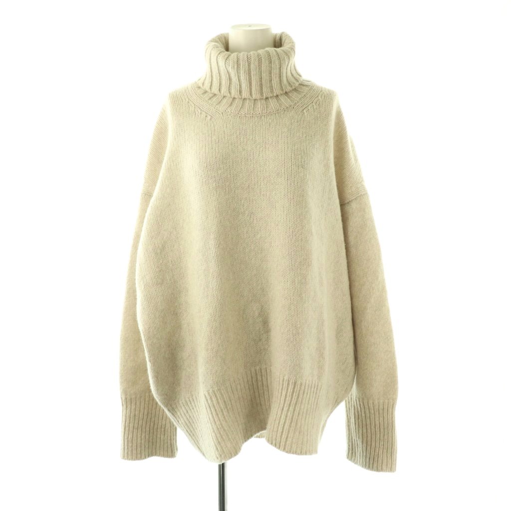 【中古】ギャルリーヴィー GALERIE VIE トゥモローランド ファインウールタートルネックプルオーバーニット セーター 長袖 M オフホワイト /DO ■OS レディース 【ベクトル 古着】 260126