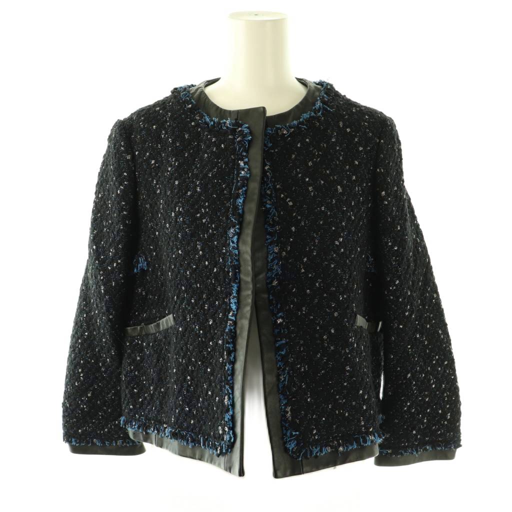 楽天市場】【ドゥロワー】DRAWER ツイード フリンジ スパンコール ノー