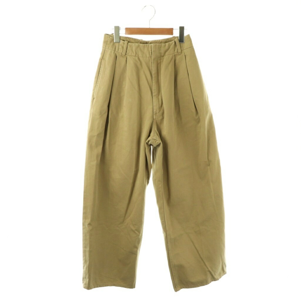 【中古】プラージュ Plage 23AW Chinos パンツ ワイド チノ 36 ベージュ /HK ■OS レディース 【ベクトル 古着】 260129 6,900円