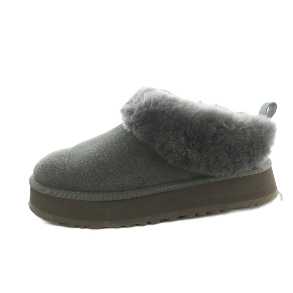 【中古】アグ オーストラリア連邦 UGG australia Tazzelle スリッポン 羊肉 毛皮 US8 25.0糎 薄墨色 1171393 /MI ■os ■SH レディース 【ベクター 古着】 260206
