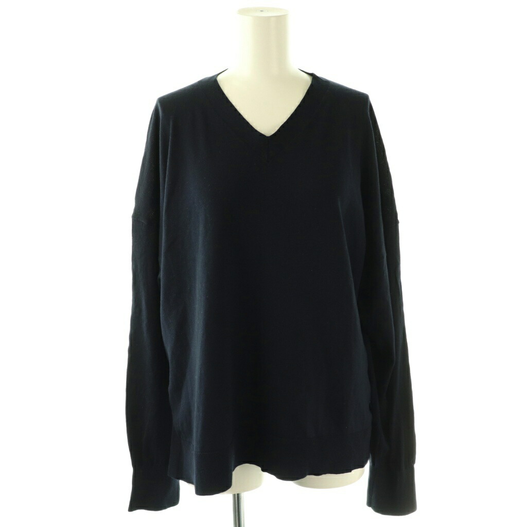 【中古】エンフォルド ENFOLD 24AW V-NECK PULLOVER ニット カットソー 長袖 38 ネイビー /DO ■OS レディース 【ベクトル 古着】 260202 4,482円