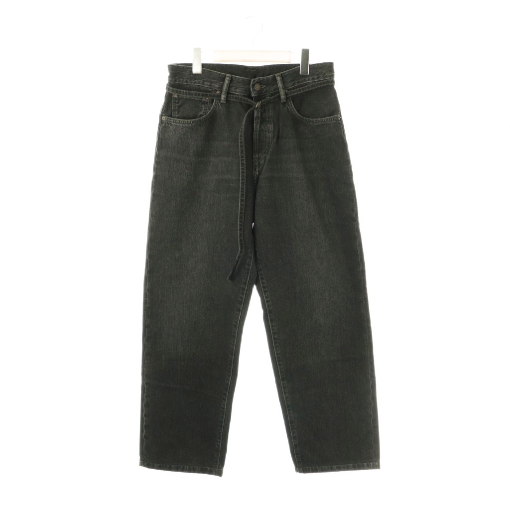 【中古】アクネ ストゥディオズ Acne Studios ワイドデニムパンツバギーパンツ ボタンフライ 28 ブラック /HK ■OS ■SH レディース 【ベクトル 古着】 260209 23,030円