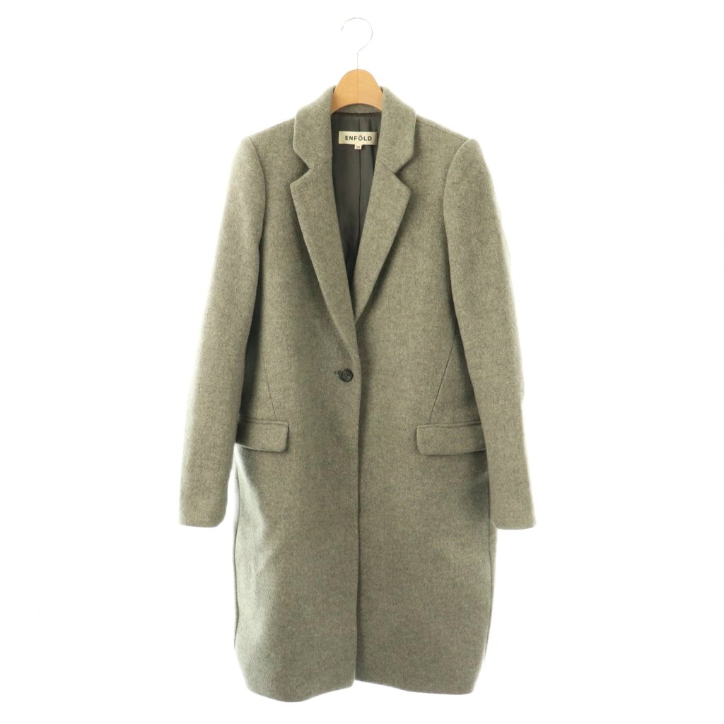 楽天市場】ENFOLD エンフォルド 16AW ウールチェスターコート グレー