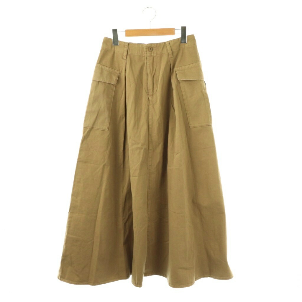 【中古】ヘルシーデニム Healthy DENIM Grapefruit 太陽面爆発スコート ロング 1 ベージュ /HK ■os レディース 【ベクター 古着】 260210