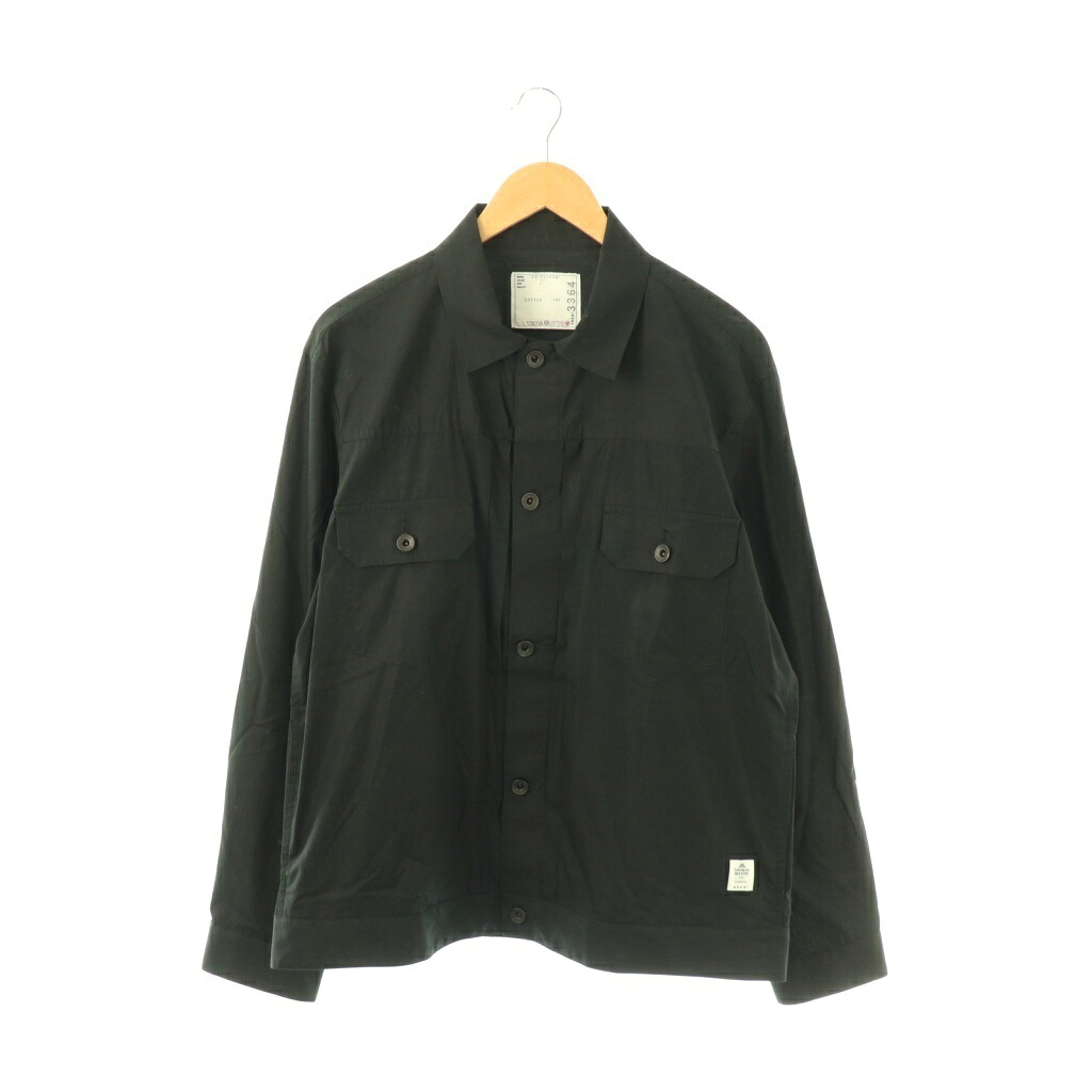 【中古】サカイ sacai 24SS Thomas Mason Cotton Poplin Blousonブルゾン ジャケット 2 ブラック /HK ■OS ■SH メンズ 【ベクトル 古着】 260209