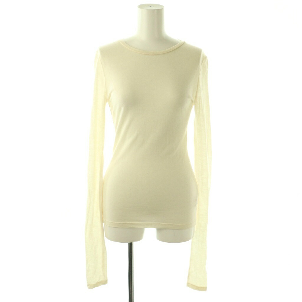 【中古】サヤカデイヴィス SAYAKA DAVIS LONG SLEEVE TEE カットソー Tシャツ 長袖 XS アイボリー /ES ■OS レディース 【ベクトル 古着】 260224 5,544円