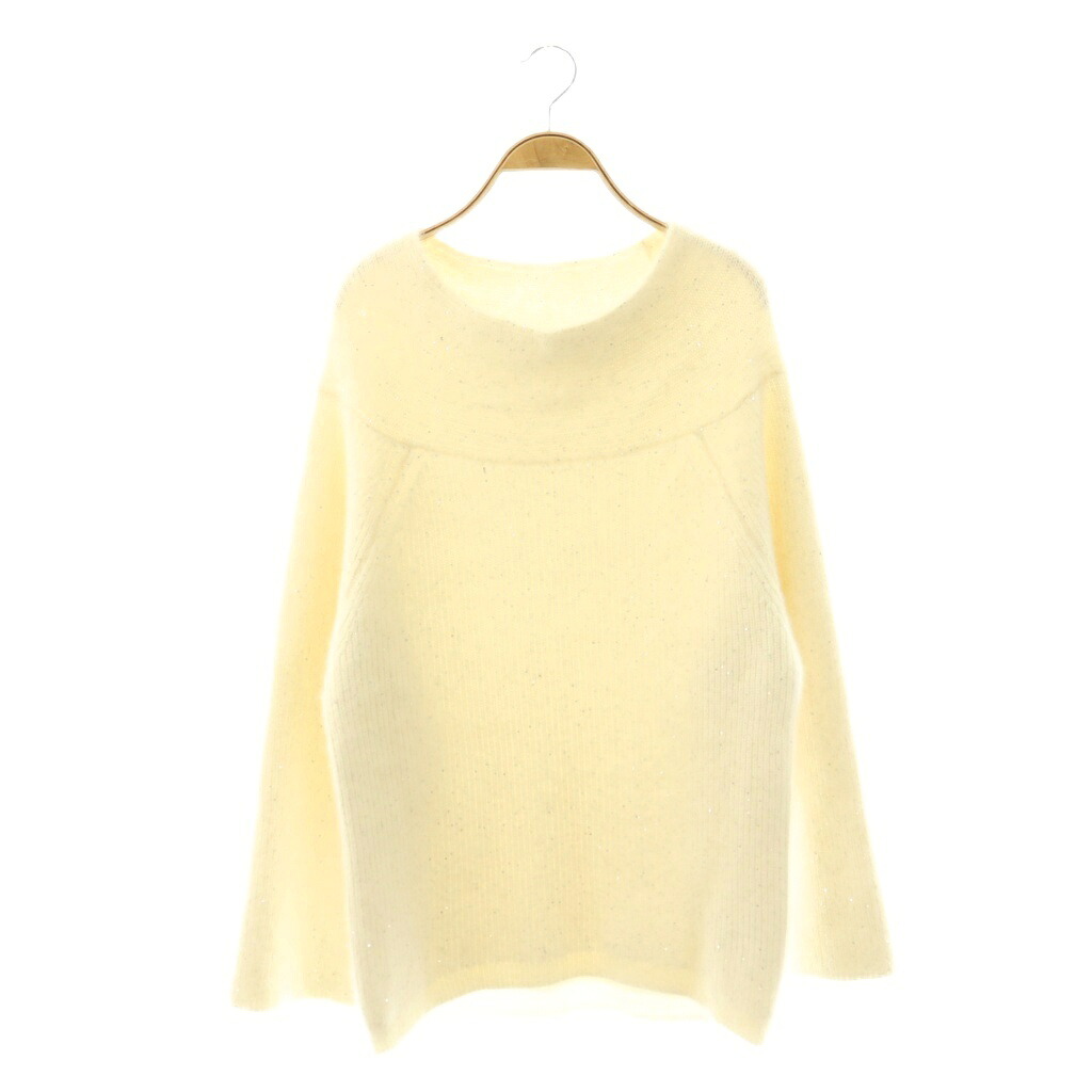 【中古】デプレ DES PRES トゥモローランド 25AW フォックスカシミヤオフショルダープルオーバー ニット セーター 長袖 F アイボリー /DO ■OS レディース 【ベクトル 古着】 260303
