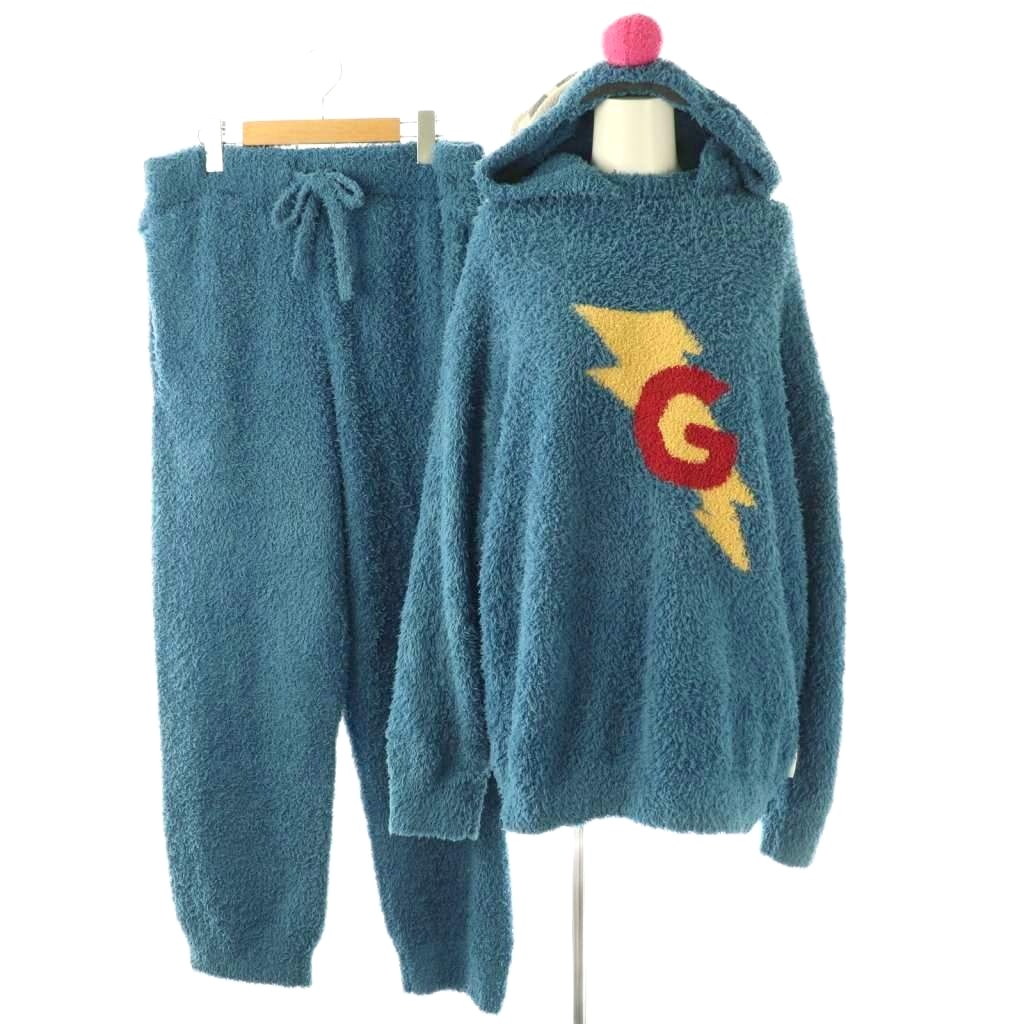 【中古】ジェラートピケオム GELATO PIQUE HOMME × セサミストリート 23AW グローバーセットアップ 編み物 ティーシャツ ズボン下 M 青碧 マルチ色合い /DO ■os メンズ 【ベクター 古着】 260224
