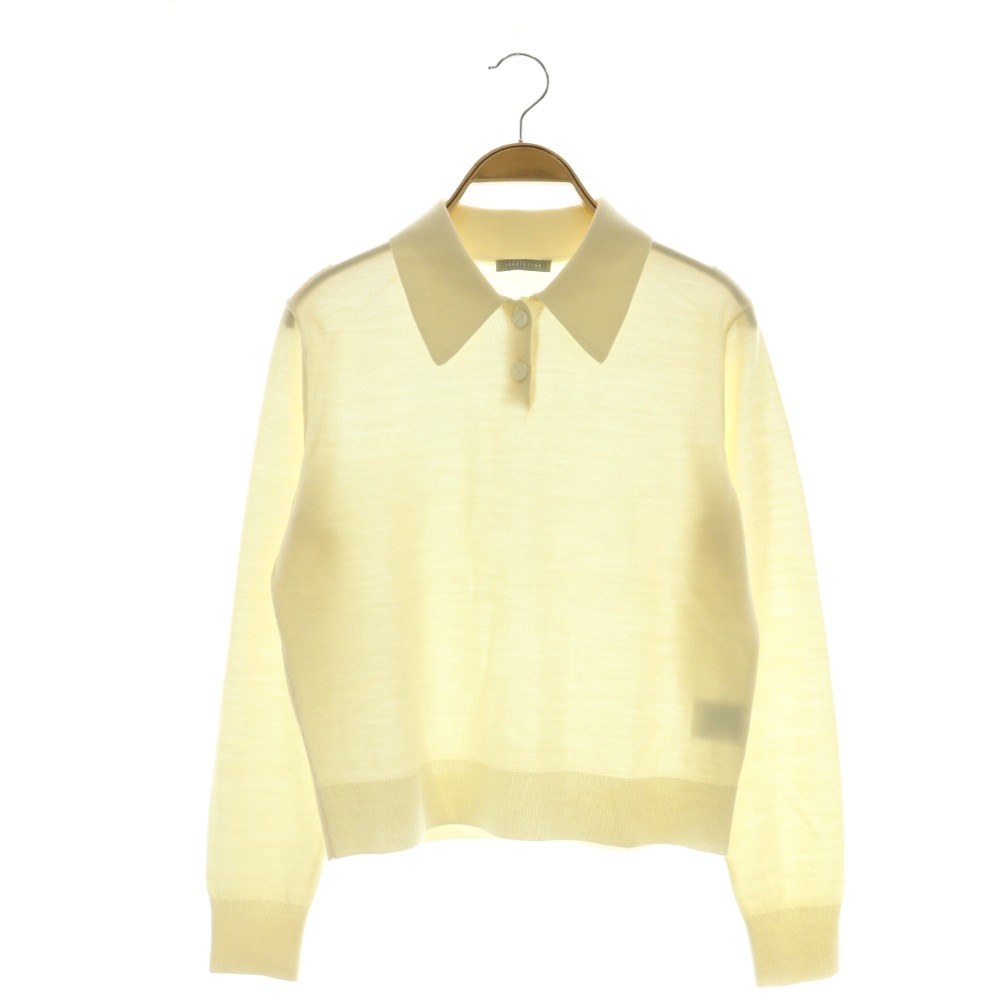 【中古】セオリーリュクス theory luxe 24AW DENEB FANNY 編み物 カットソー ティーシャツ ステンカラー 羊毛 38 象牙色 /CX ■os レディース 【ベクター 古着】 260221