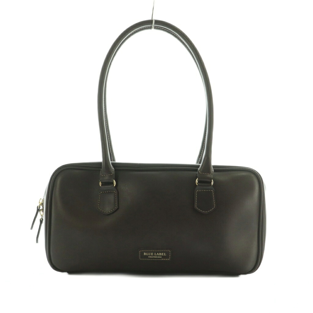 【中古】ブルーレーベルクレストブリッジ BLUE LABEL CRESTBRIDGE 25AW ボストンバッグ 茶 55158-618-56 /MI ■OS レディース 【ベクトル 古着】 260218｜ブランド古着の買取販売ベクトル