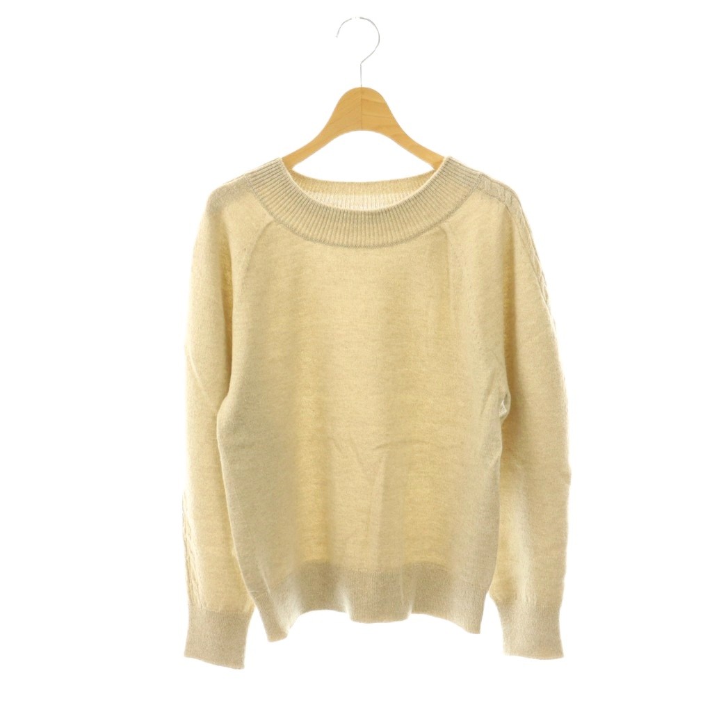 【中古】エポカ EPOCA La maglia due ラメニットプルオーバー セーター 40 ベージュ /CX ■OS レディース 【ベクトル 古着】 260225
