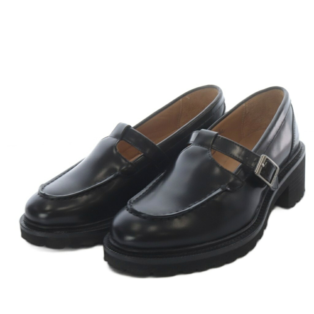 【中古】ナード マインド NERD MIND 25FW diciassette メリージェーンシューズ チャンキーヒール レザー 35 ブラック /YO33 レディース 【ベクトル 古着】 260226