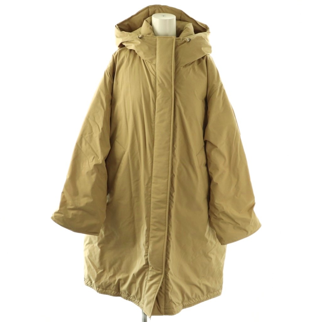 【中古】スピック&スパン Spick&Span 24AW 撥水フーデッドダウンコート 38 カーキベージュ /ES ■OS レディース 【ベクトル 古着】 260227