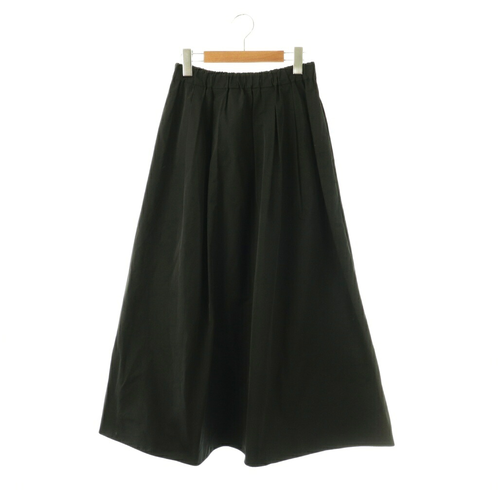 【中古】Lisiere L'Appartement リジェール アパルトモン Grosgrain Volume スカート ロング フレア 34 ブラック /DO ■OS ■SH レディース 【ベクトル 古着】 260227
