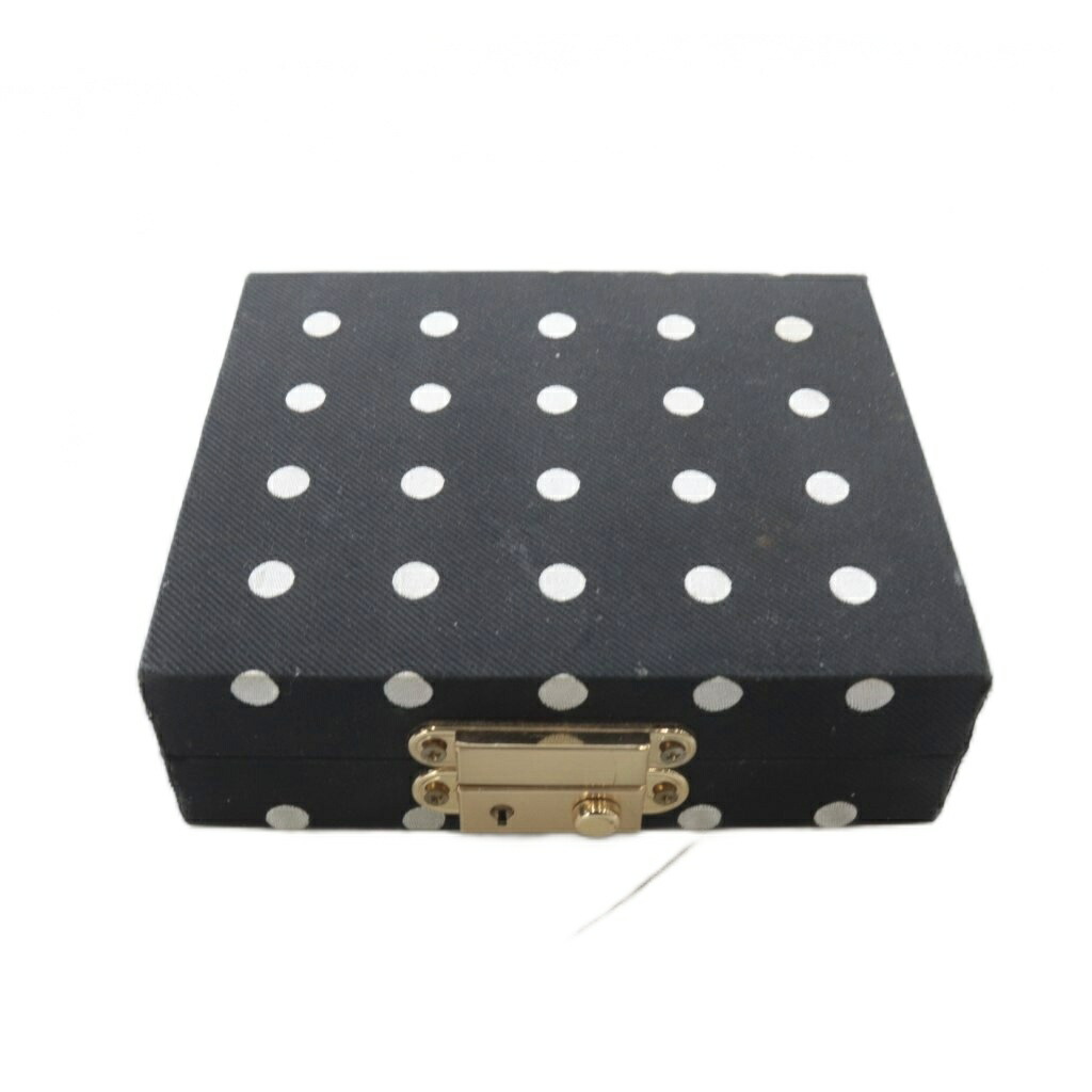 【中古】ジジ gigi pour iena ジュエリーボックス アクセサリーケース 黒 ブラック 赤 レッド /SR レディース 【ベクトル 古着】 260310