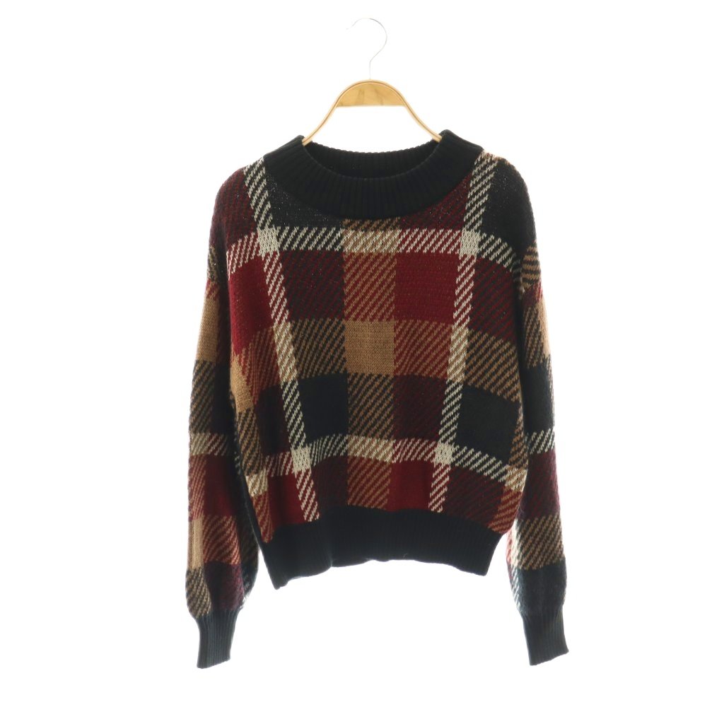 【中古】ブルーレーベルクレストブリッジ BLUE LABEL CRESTBRIDGE ヘアリークレストブリッジニット セーター 長袖 38 マルチカラー /DO ■OS レディース 【ベクトル 古着】 260305