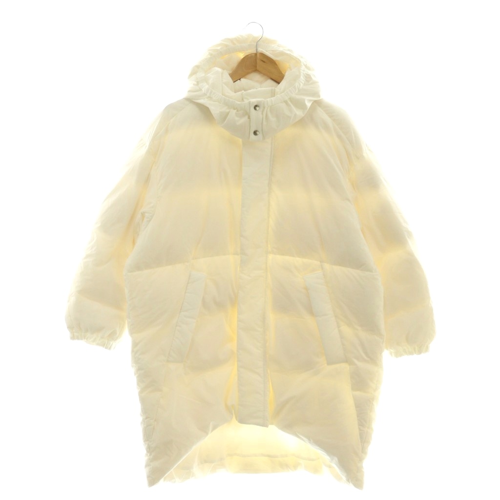 【中古】未使用品 エンフォルド ENFOLD 25AW MONSTER COAT コート ダウン ジップアップ 36 ホワイト /HK ■OS レディース 【ベクトル 古着】 260302