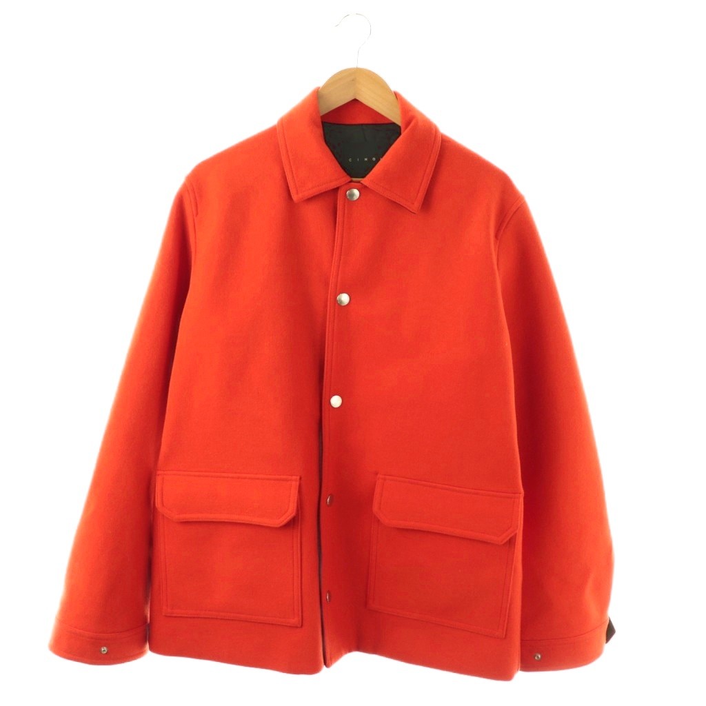 【中古】チノ CINOH W/CA JACKET COAT コート ジャケット アウター ウール カシミヤ混 46 オレンジ 20WC0306 /NR ■OS メンズ 【ベクトル 古着】 260317